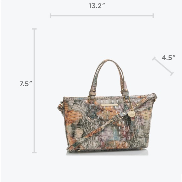 Brahmin mini Asher black and straw purse - Picture 8 of 8